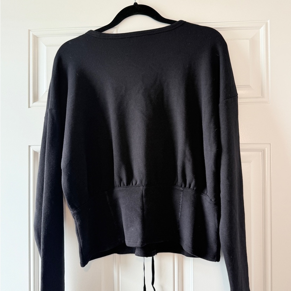 Project RUNWAY Black Lace-Up Sweatshirt - Picture 6 of 11